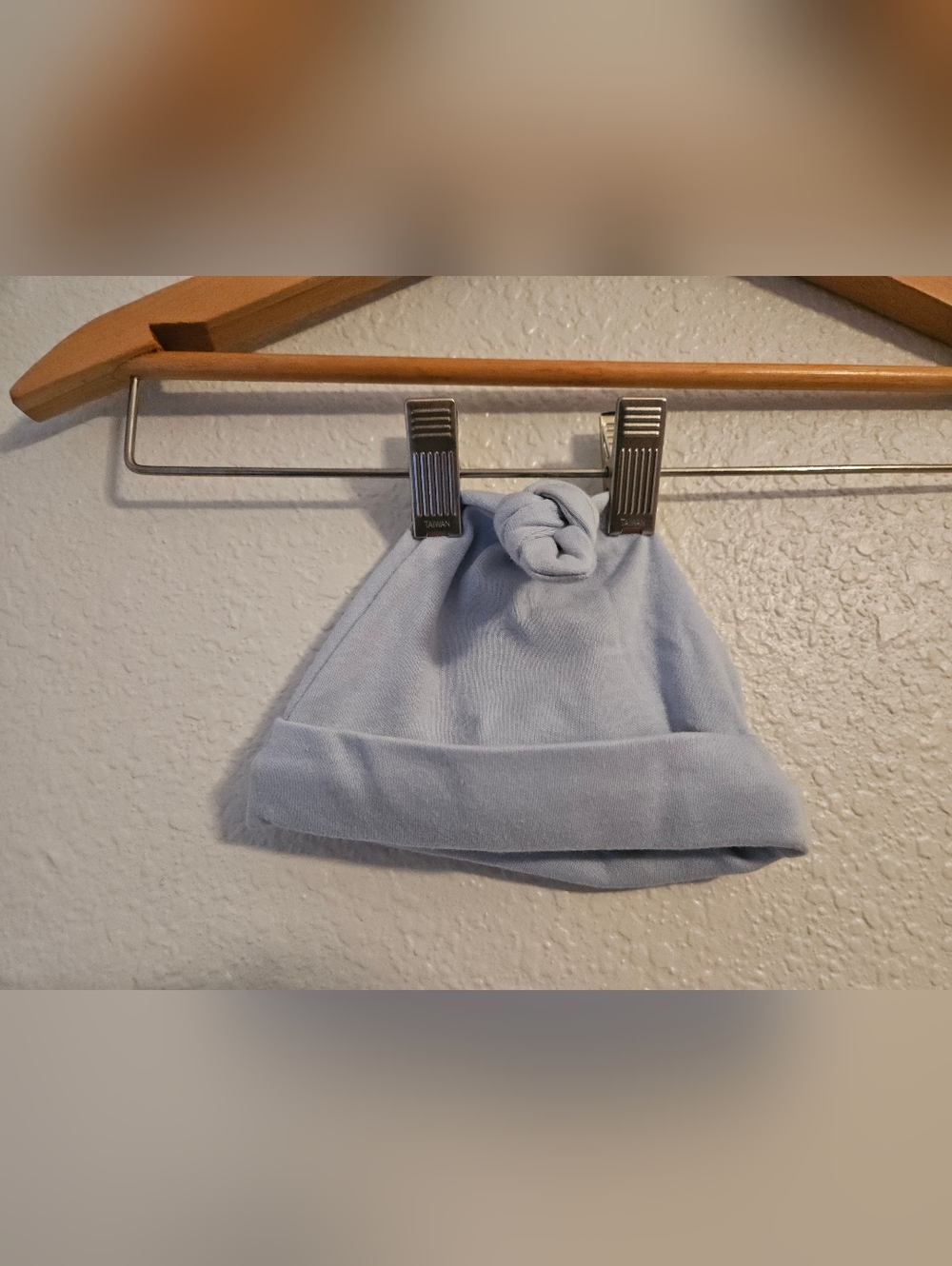 chickpea baby blue hat